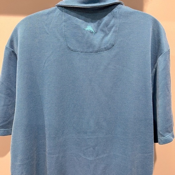 Men’s Blue Tommy Bahama Short Sleeve Polo Shirt Size Large - Picture 7 of 11